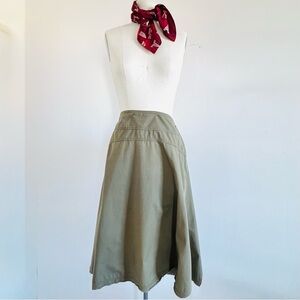 Banana Republic Olive Green A-Line Skirt